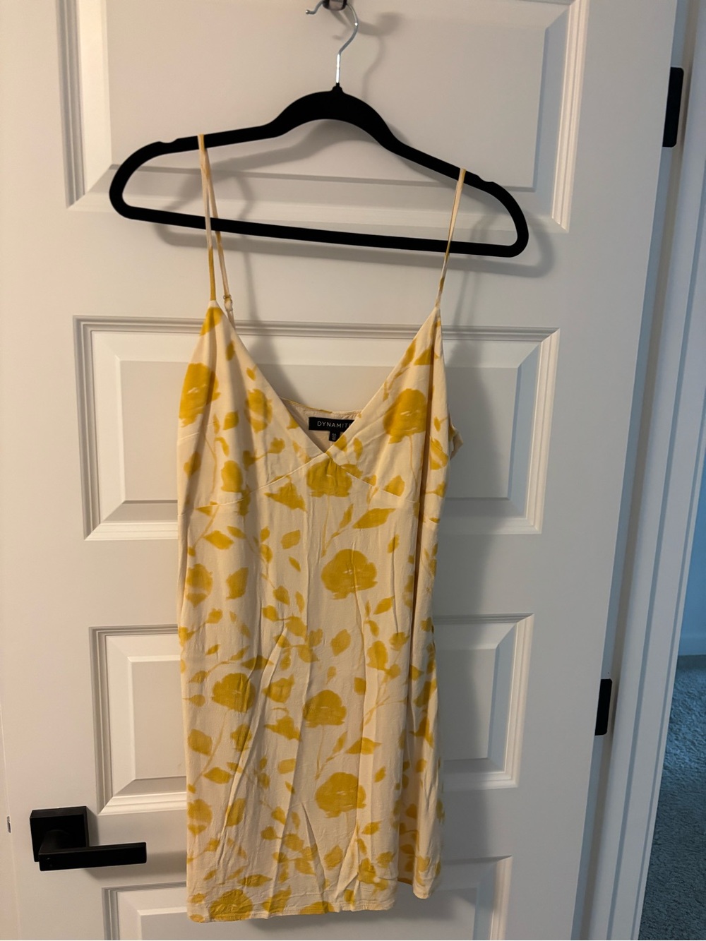 Dynamite Yellow Floral Slip Dress